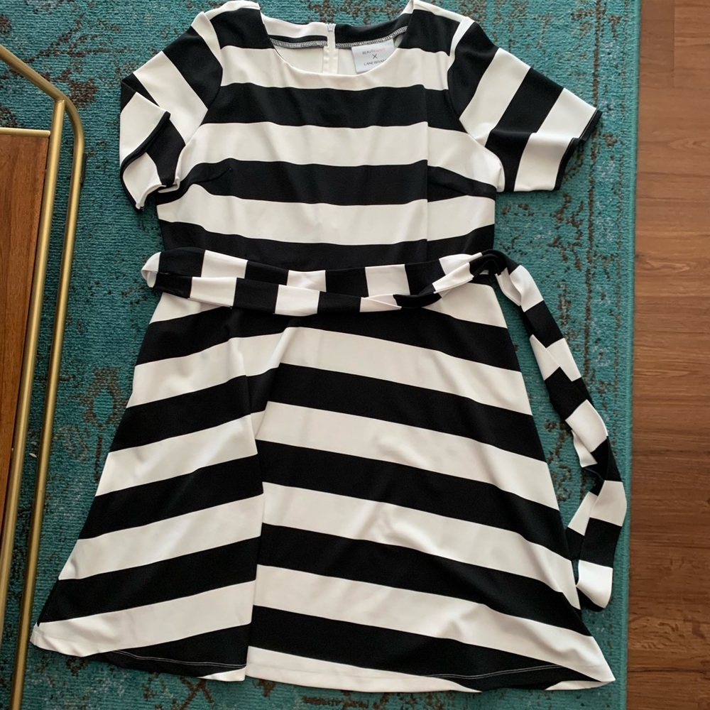 Beauticurve x Lane Bryant Black and white dress